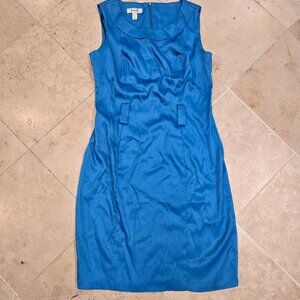Dressbarn Women's Blue Formal Midi Sleeveless Dress Size 8